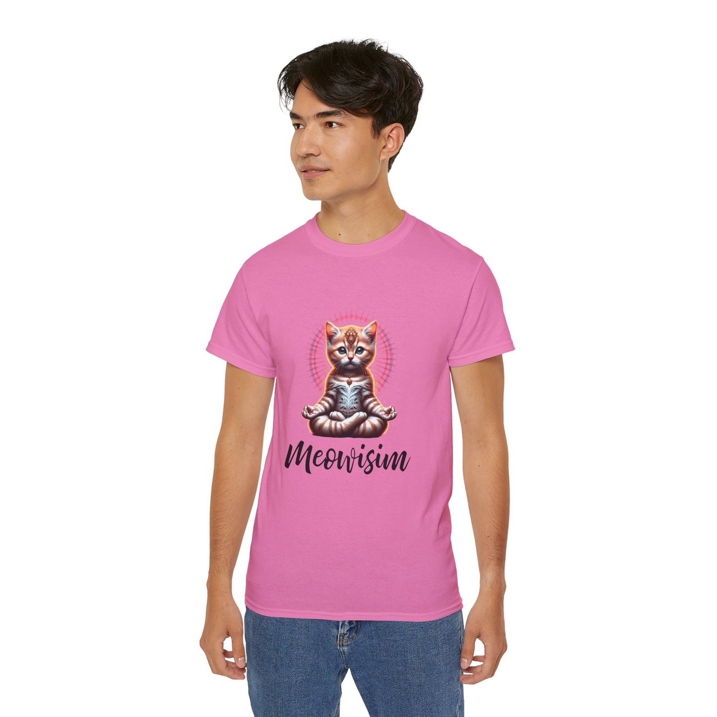 Purr Meowisim Kitty Cat Cotton Unisex Funny T-Shirt