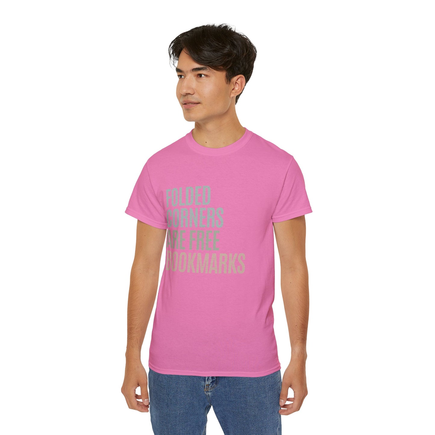 Folded Corners Are Free Bookmarks Cotton Unisex Funny T-Shirt