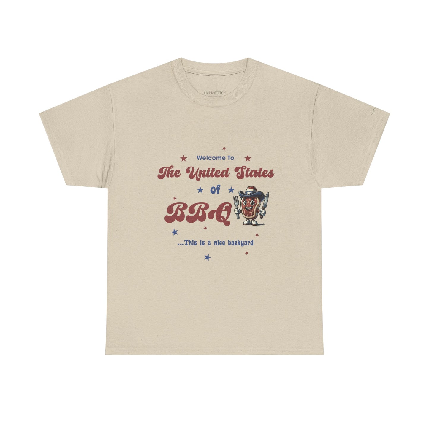 Patriotic USA BBQ Shirt - American Grilling Tee for Independence Day