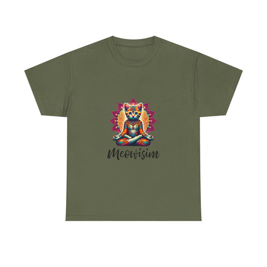 Purr Meowisim Kitty Cat Aura T-Shirt for Spiritual Feline Fans