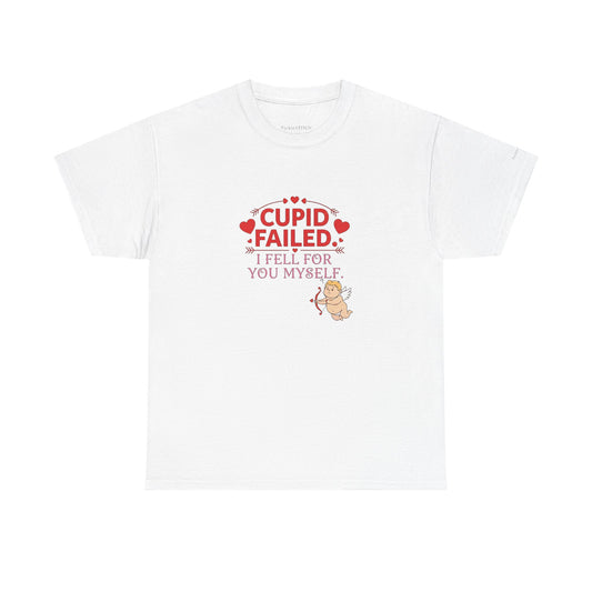 "Cupid Failed" Valentine's Day Funny Tee for Lovers, Smitten Couples G