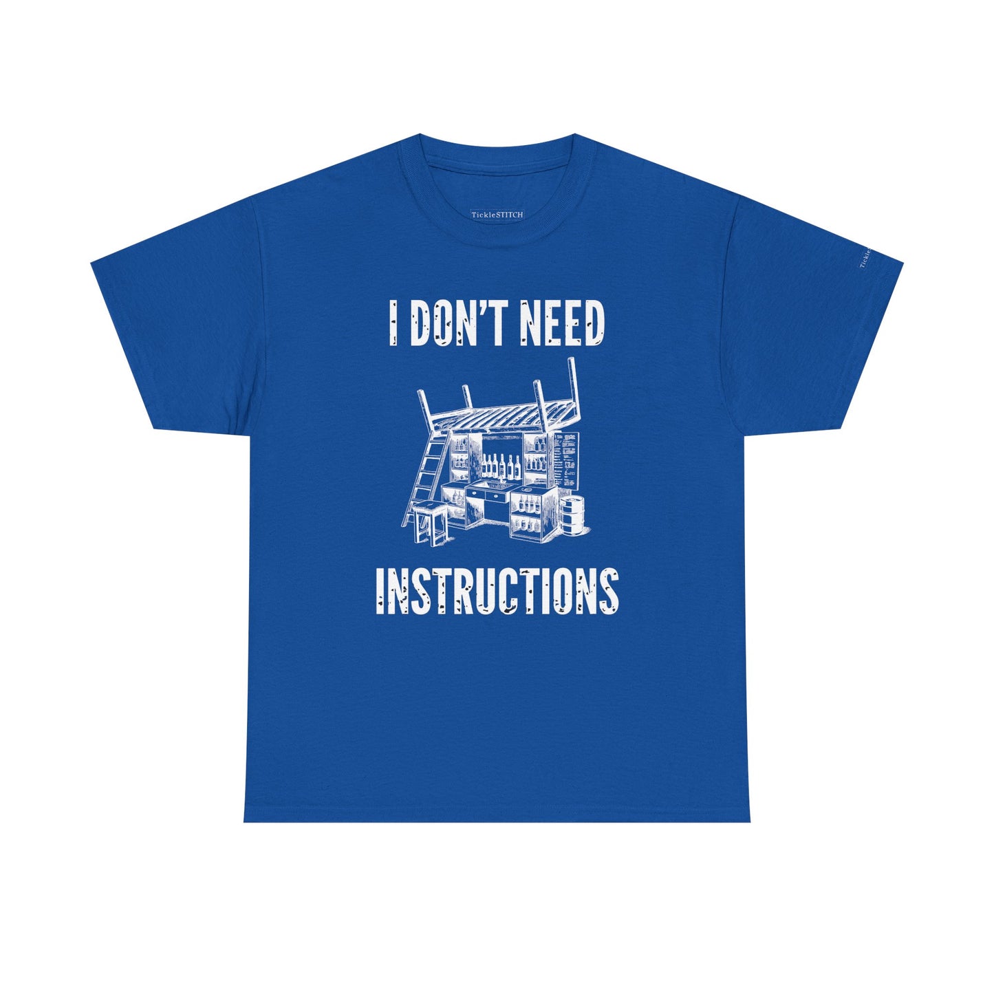 I Don't Need Instructions Handyman Tradesmen Funny Dad Joke T-Shirt