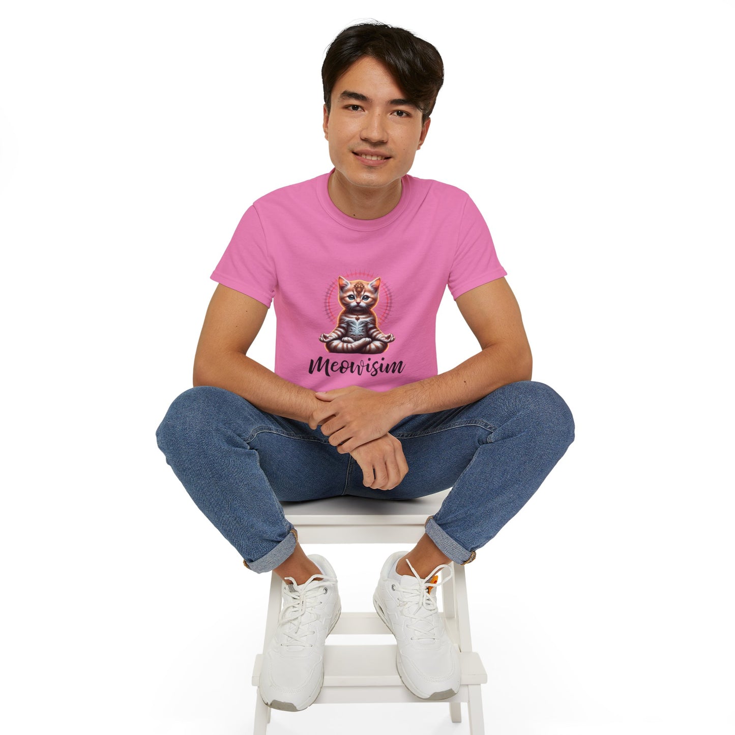 Purr Meowisim Kitty Cat Cotton Unisex Funny T-Shirt