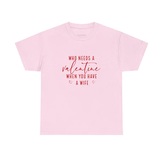 Funny Husband Wife Valentine's Day Tee Married Spouse Anniversary Gift