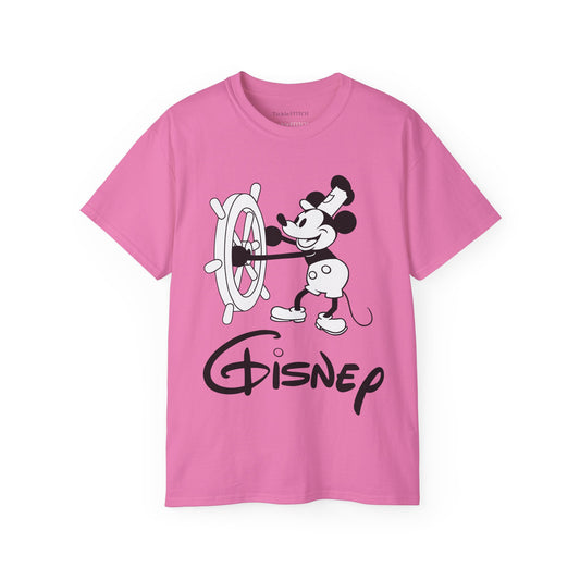 Gisnep, Gisney, Disnep Parody T-Shirt | Funny Theme Park Logo Satire | Sarcastic Pop Culture Graphic Tee
