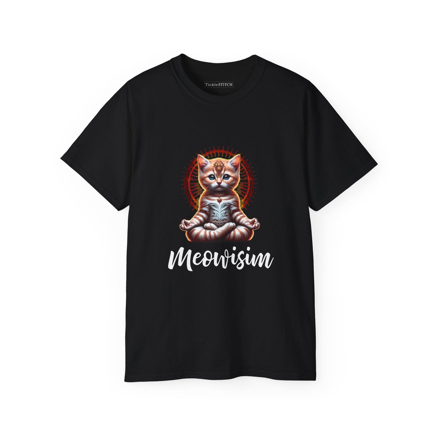 Purr Meowisim Kitty Cat Cotton Unisex Funny T-Shirt