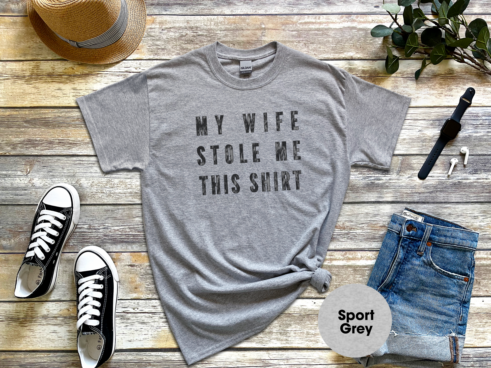 a t - shirt that says, my wife stole me this shirt