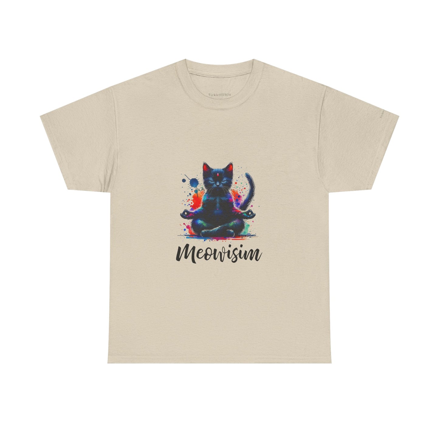 Purr Meowisim Black Colorful Kitty Cat Rainbow Humor Feline Apparel