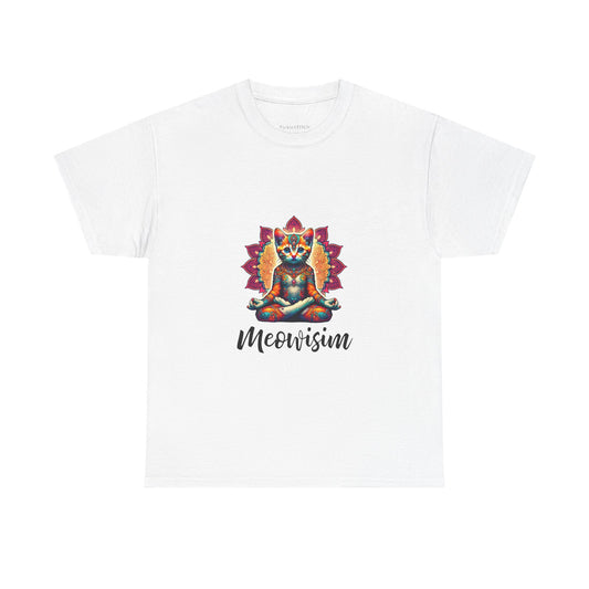 Purr Meowisim Kitty Cat Aura Spiritual Feline Zen Cat Energy Shirt