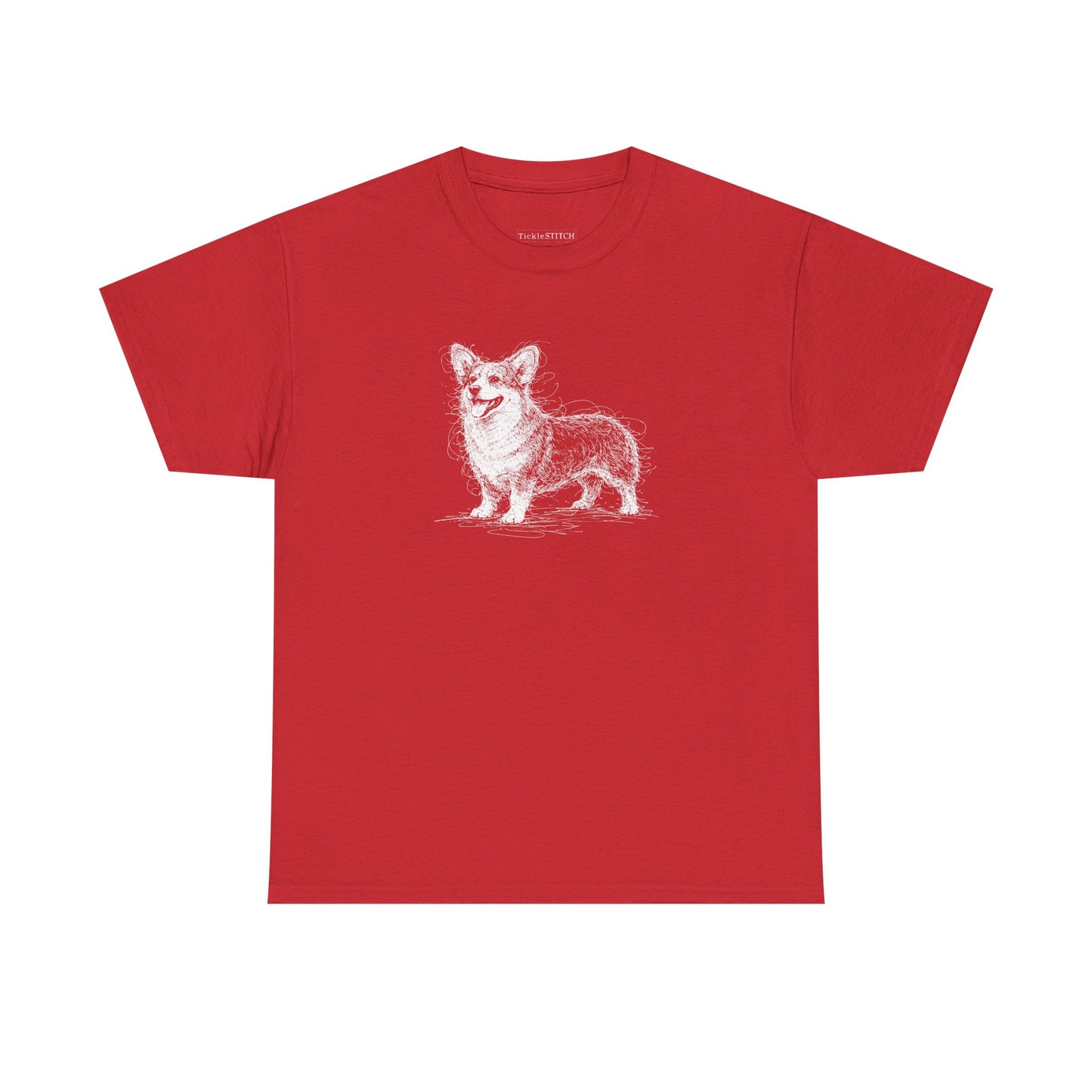 Pembroke Welsh Corgi Sketch Art Tee Loaf Dog Short Legs Gift