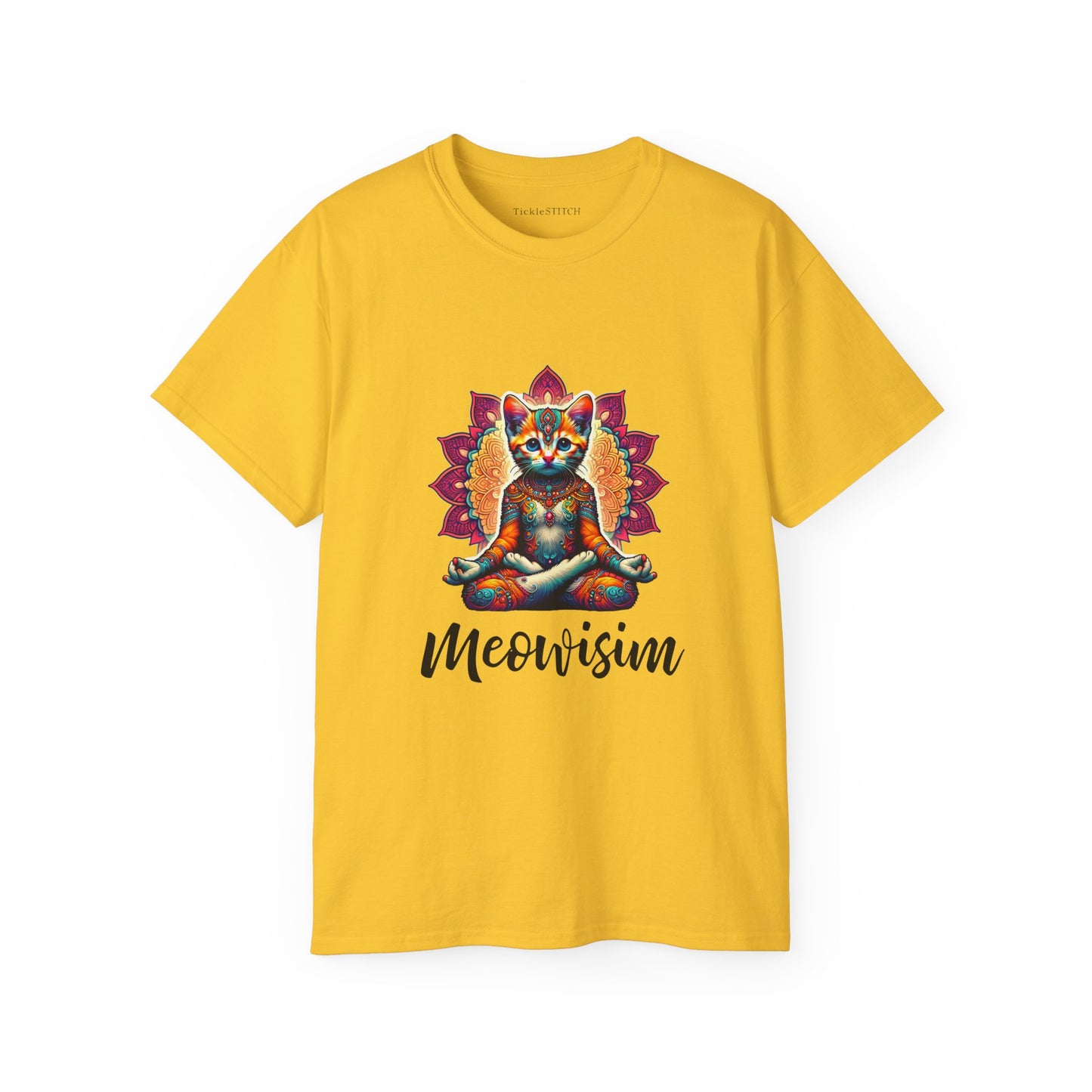 Purr Meowisim Kitty Cat Aura Tee – Mystical Feline Spiritual Humor