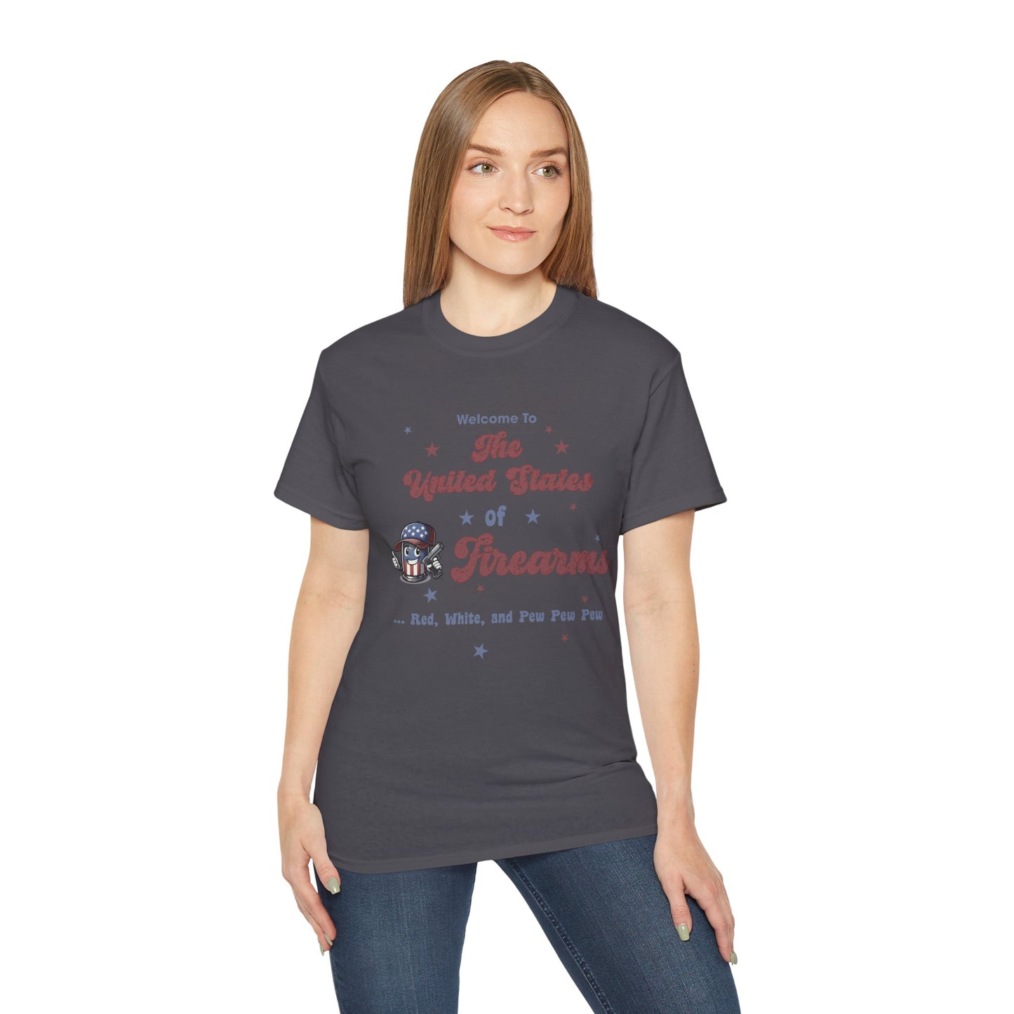 United States of Firearms Cotton Unisex Funny T-Shirt