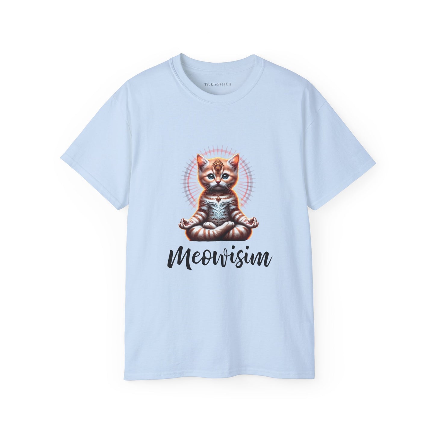 Purr Meowisim Kitty Cat Cotton Unisex Funny T-Shirt