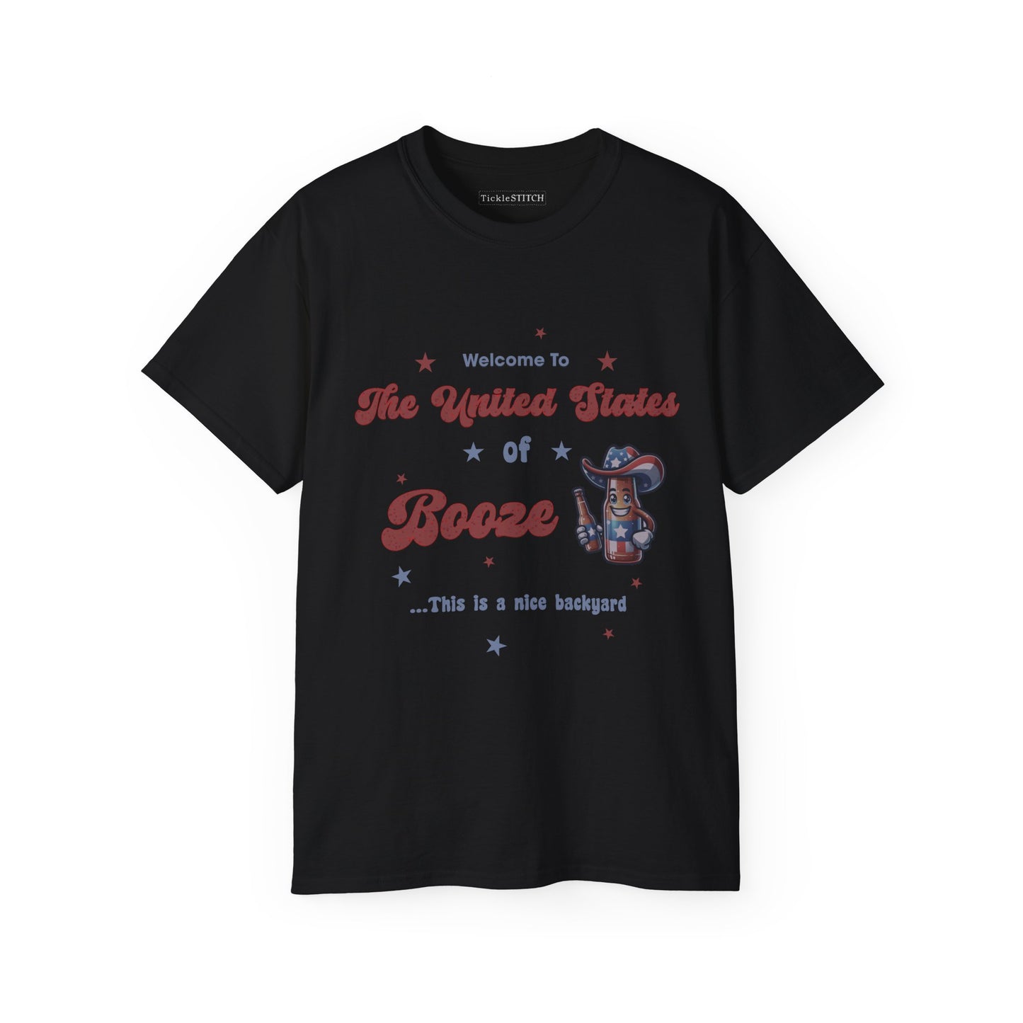 United States of Booze T-Shirt – American Patriotic Drinking Apparel