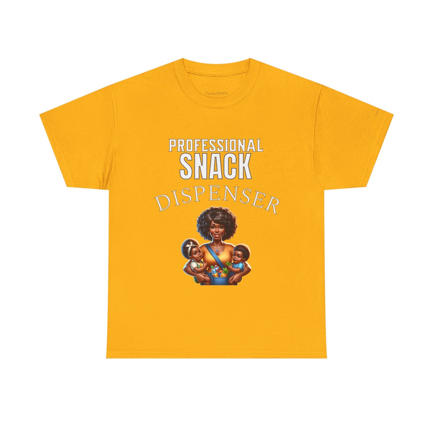 Black Mom Humor Professional Snack Dispenser Funny Mama T-Shirt Gift