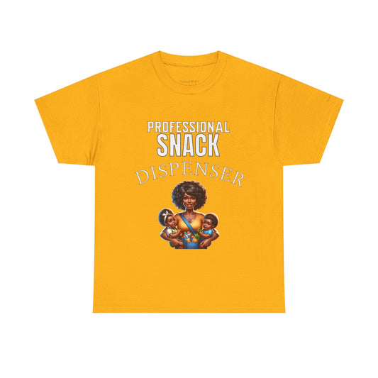 Black Mom Humor Professional Snack Dispenser Funny Mama T-Shirt Gift