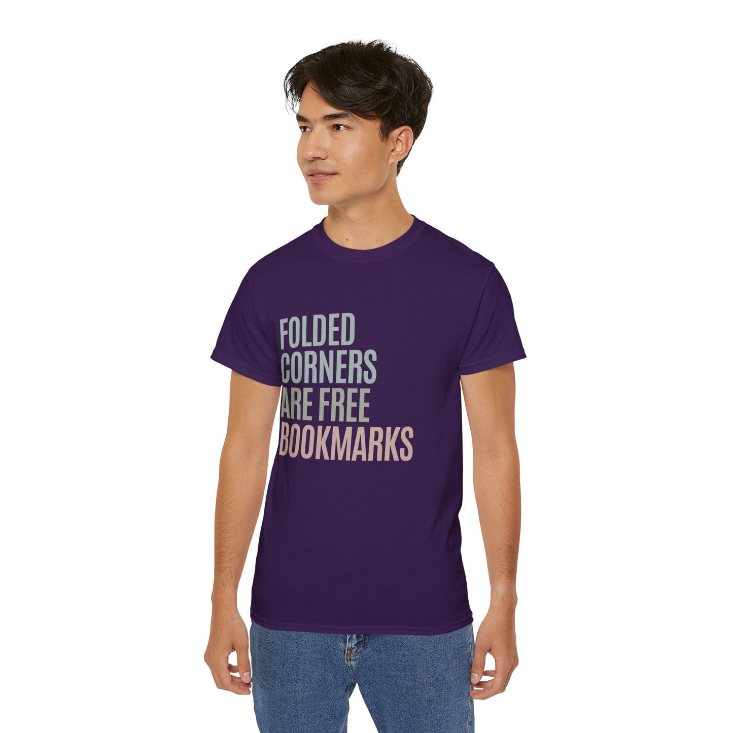 Folded Corners Are Free Bookmarks Cotton Unisex Funny T-Shirt