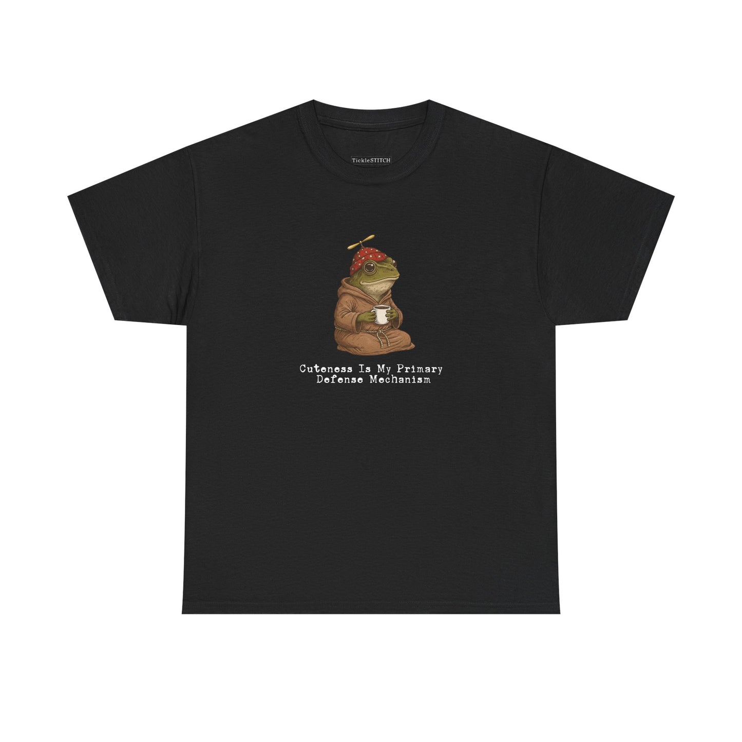 Weaponized Cuteness Frog Tee: Sarcastic Defense Mechanism Humor