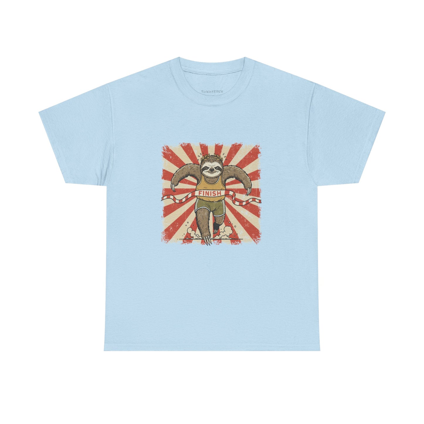 Sloth Wins The Race Funny Sprinter Track & Field Athlete Humor T-Shirt