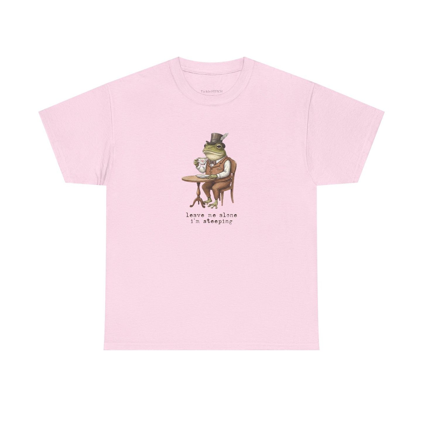 "Leave Me Alone, I’m Steeping" Grumpy Frog Tea Lover Introvert T-Shirt