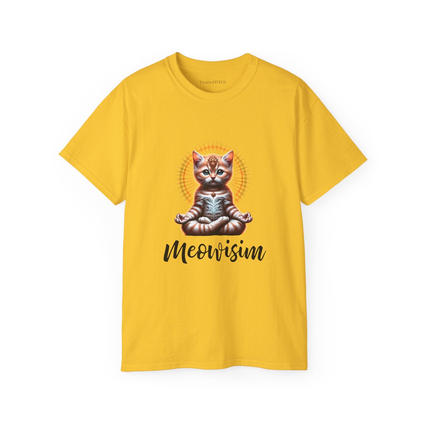 Purr Meowisim Kitty Cat Cotton Unisex Funny T-Shirt