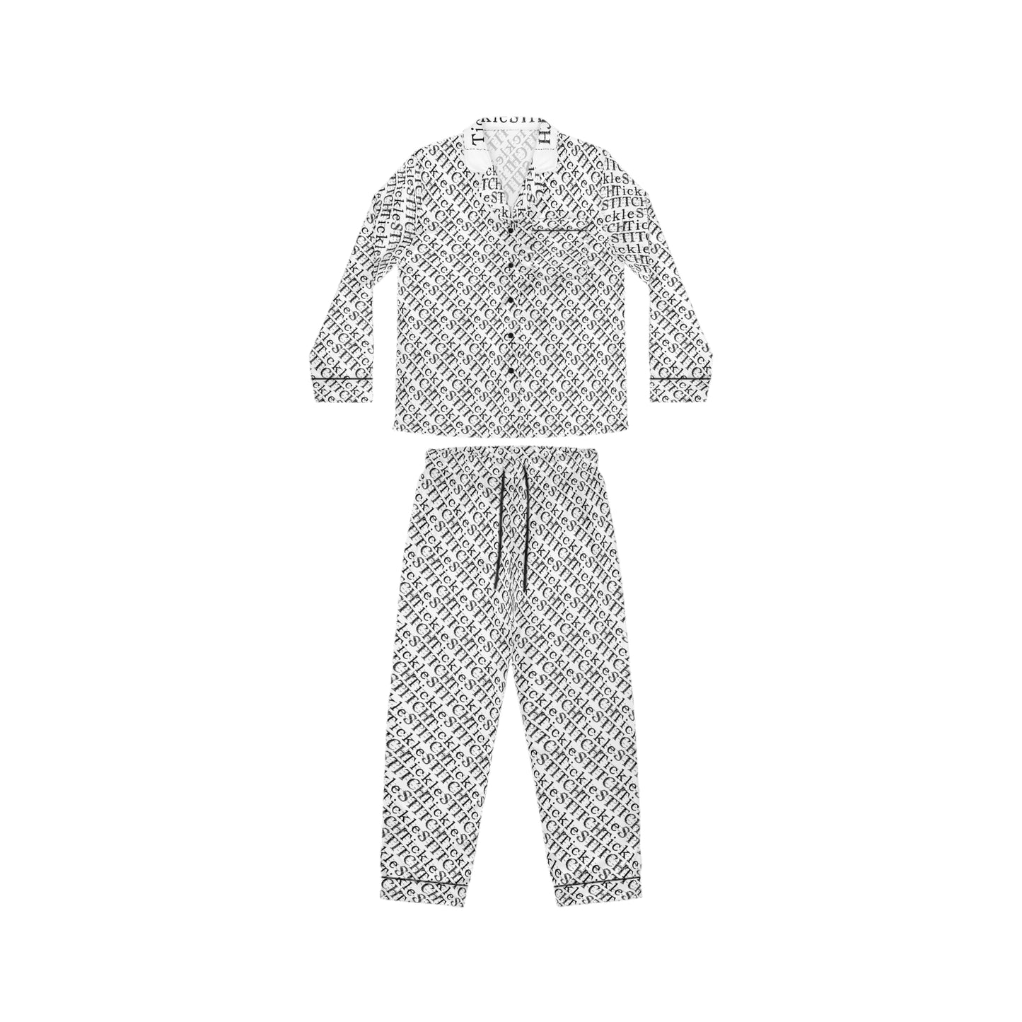 Tickle Stitch Sleepwear – "Dream in Funny!"- Women's Satin Pajamas (AOP)