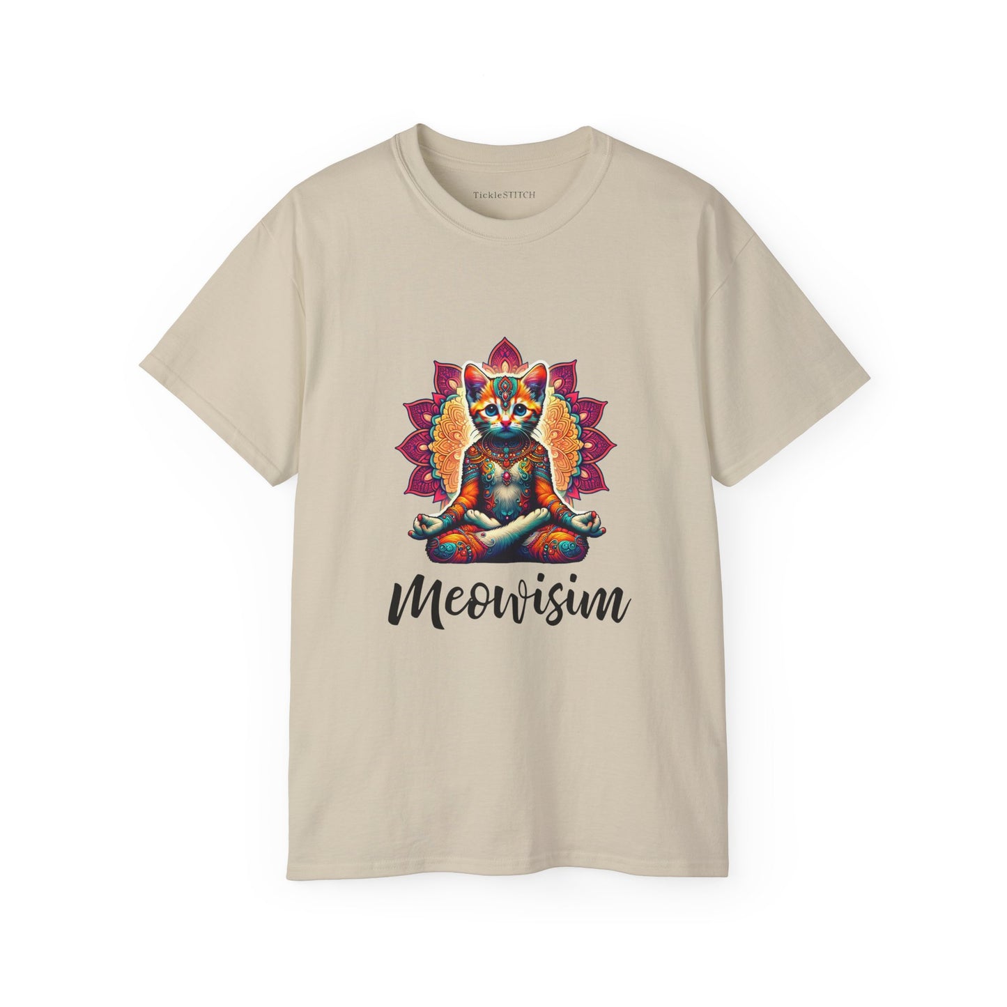 Purr Meowisim Kitty Cat Aura Tee – Mystical Feline Spiritual Humor