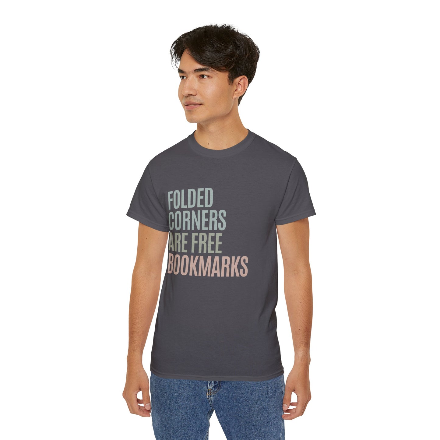 Folded Corners Are Free Bookmarks Cotton Unisex Funny T-Shirt