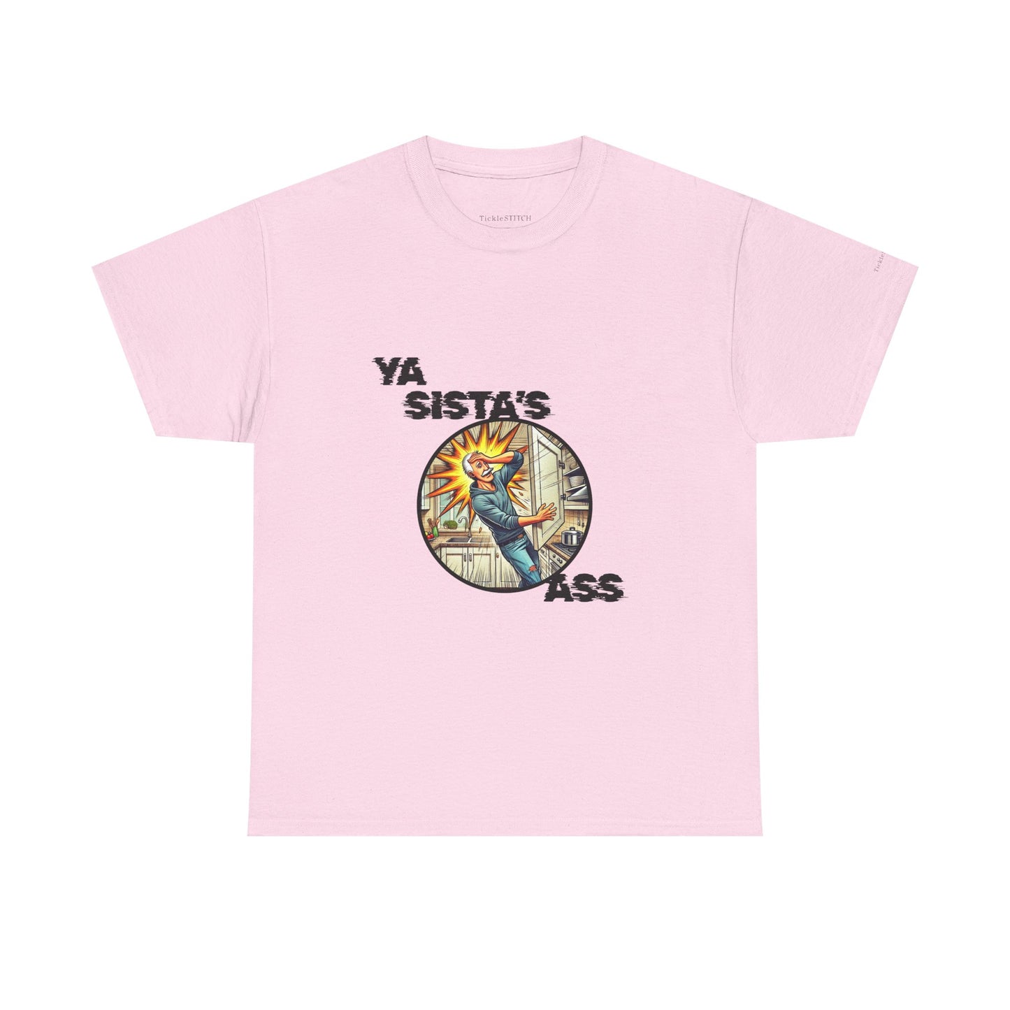 "Ya Sista's Ass" Inappropriate Dad Joke Shirt - Grumpy Old Man Gag Gif