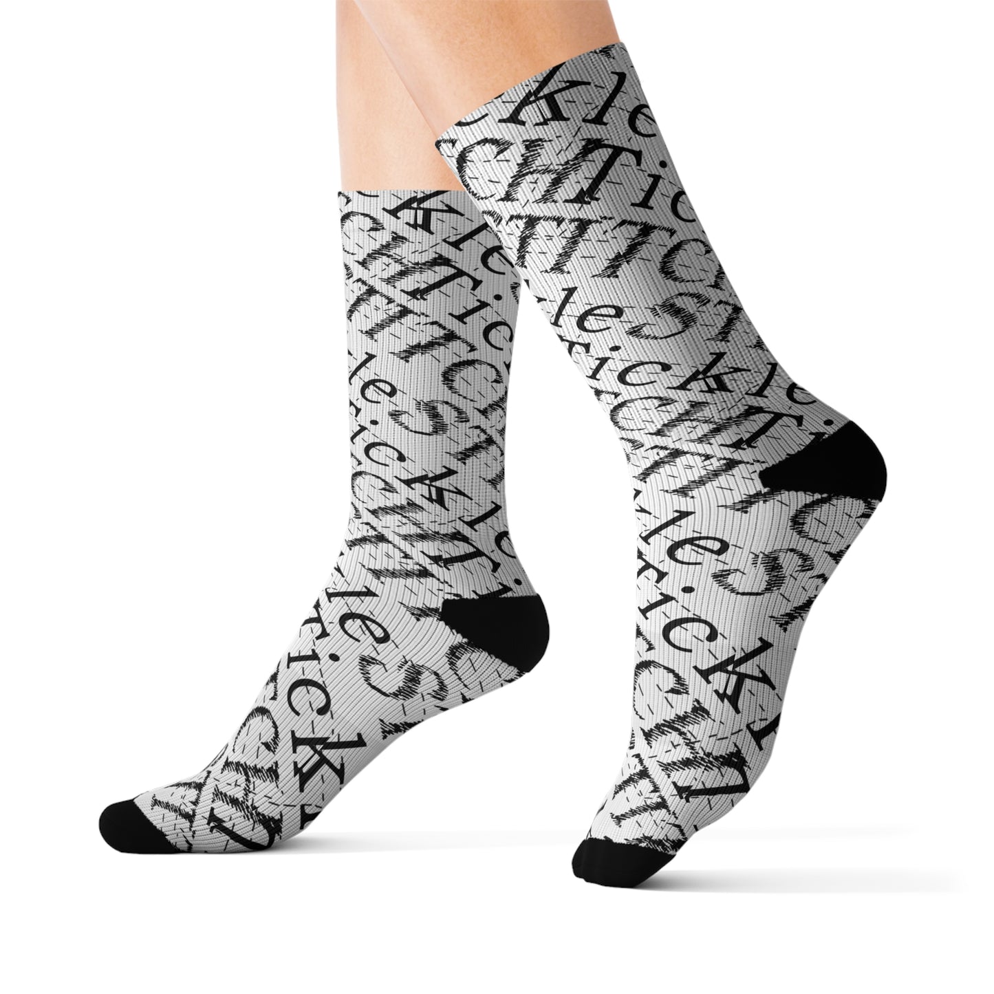 Tickle Stitch Socks – "Toe-tally Funny!"- Sublimation Socks