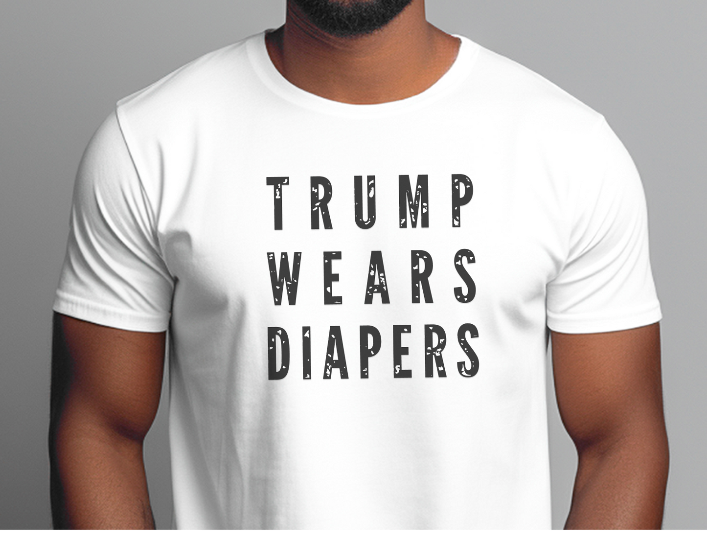 Donald Trump Diapers Satire Tee – Hilarious Anti-Trump Humor Shirt