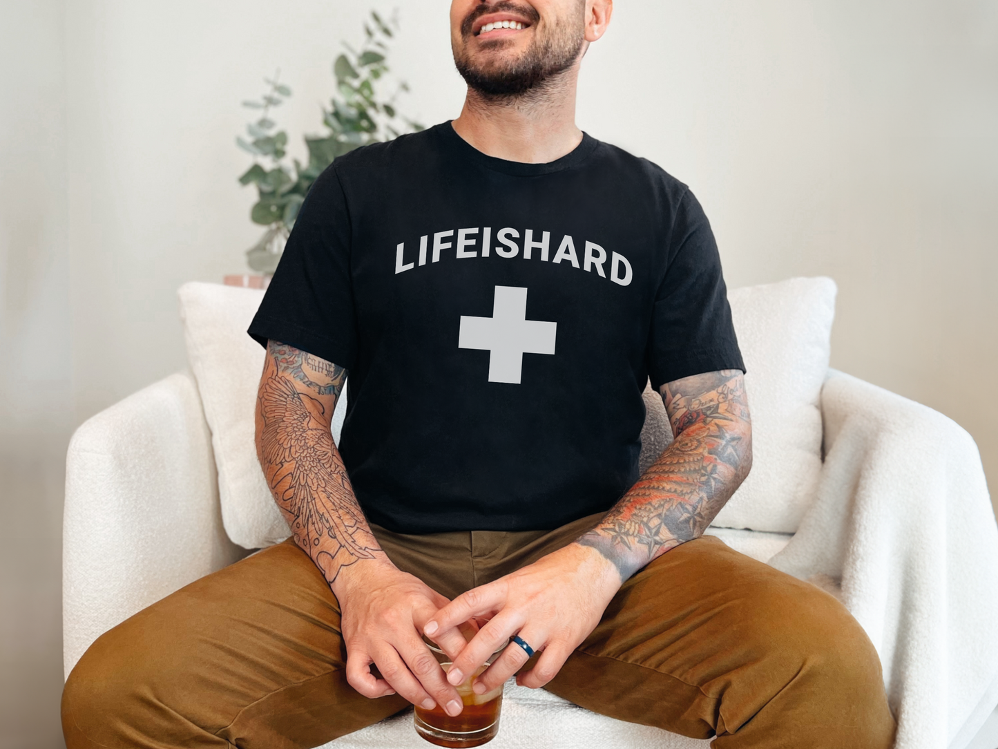 LIFEISHARD Lifeguard Parody Unisex Cotton Funny T-shirt