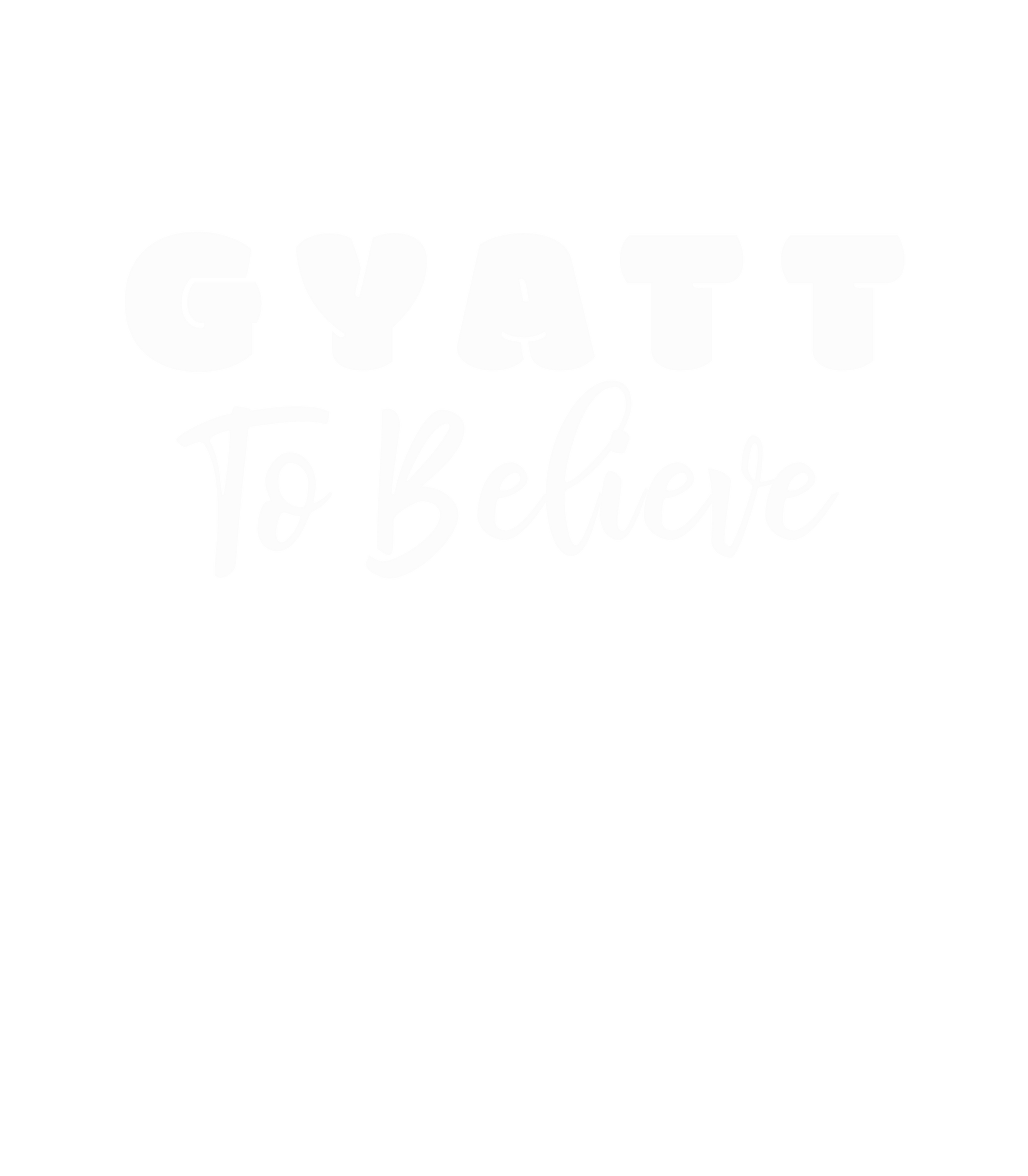 a black and white photo with the words gyatt to believe