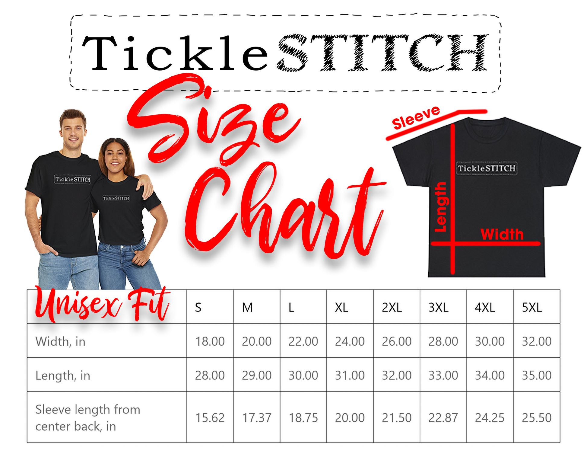 a women's size chart for a t - shirt