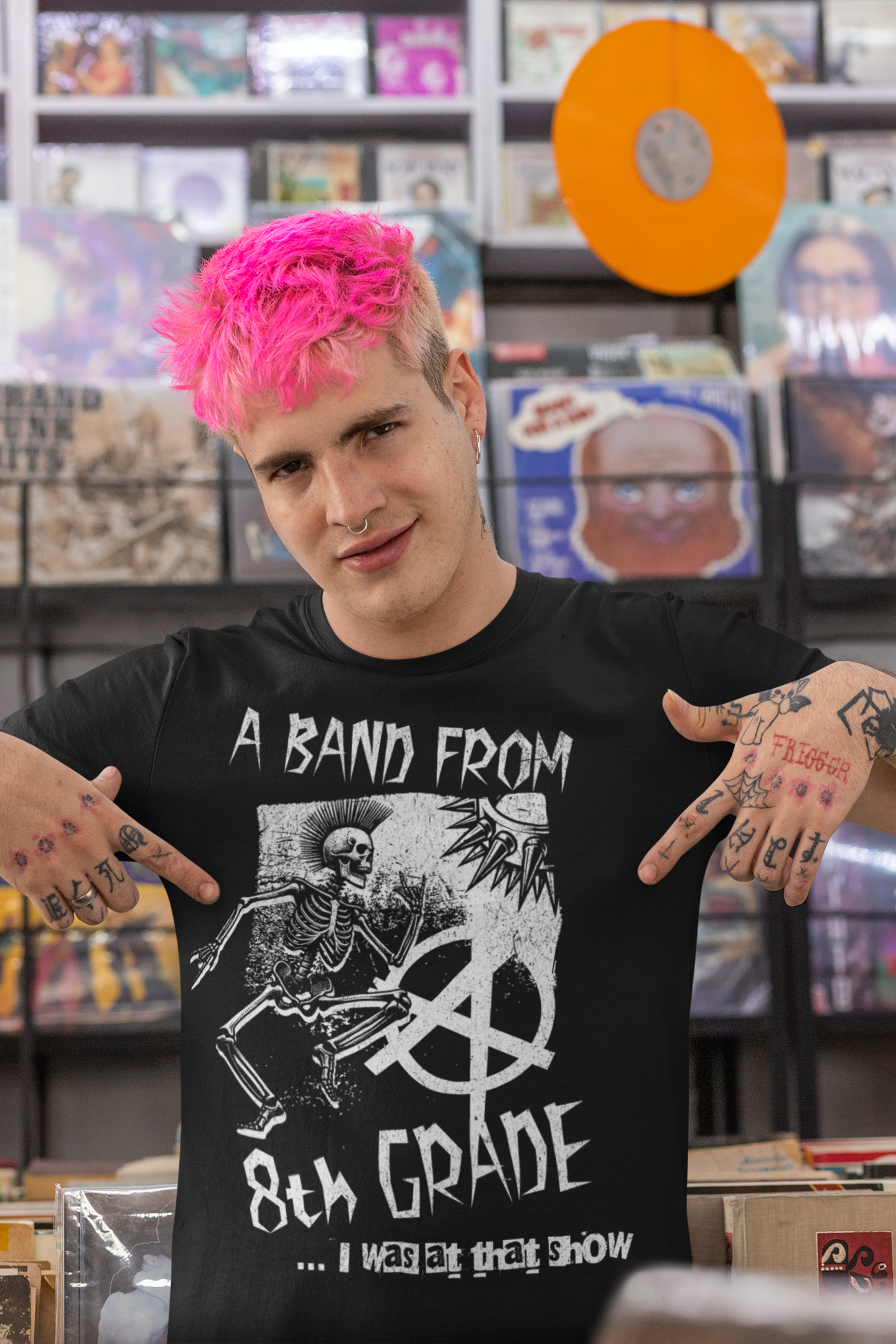 Eighth Grade Punk Rock Funny Unisex Cotton Tee, Music Legacy
