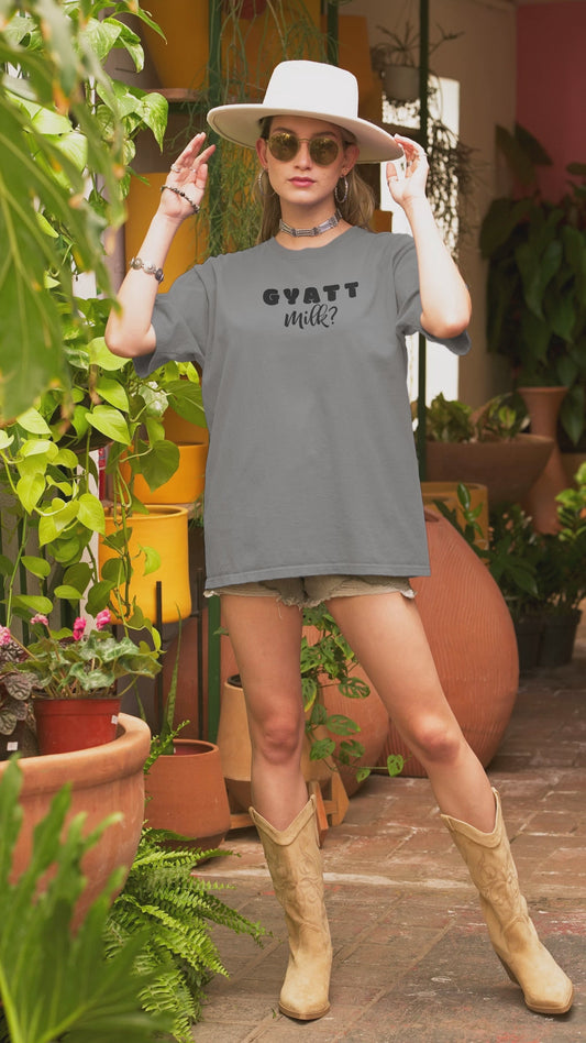 Gyatt Milk Gen Z Meme Humor Tee – Funny Body Positive Apparel