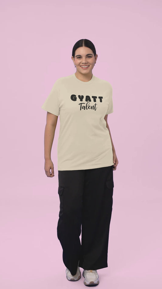 Gyatt Talent T-Shirt: Bold Confident Curves & Peach Prowess Style