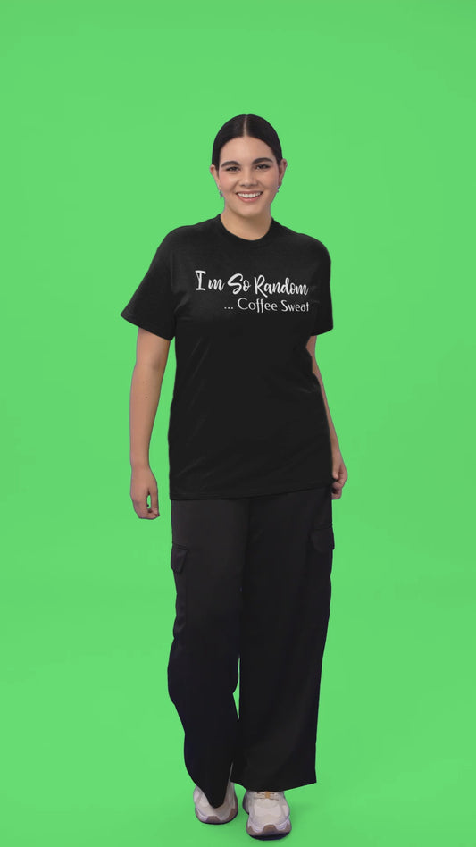 Quirky Random Coffee Sweatshirt | Funny Caffeine Lover Humor Apparel